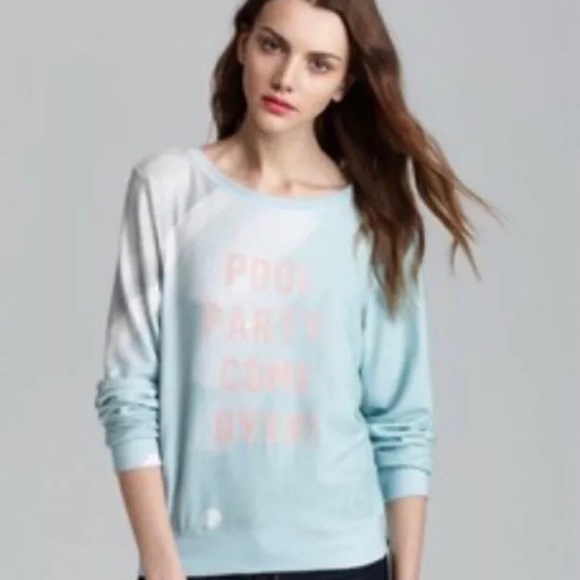 Beautiful Blue “Pool Party” Jumper by Wildfox - Picture 1 of 4